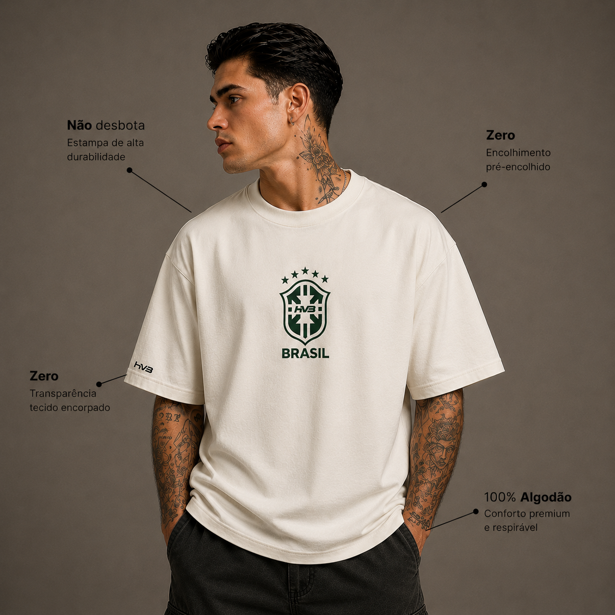 Oversized Rumo ao Hexa Brasil 10