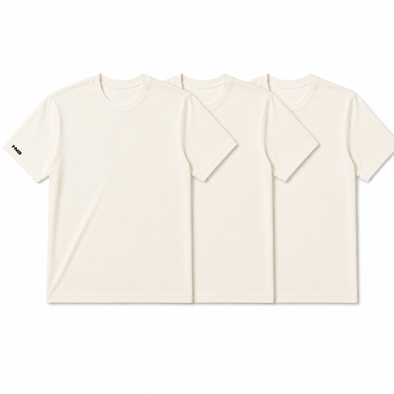 Camisetas Basic HVB Lisa - Kit 3
