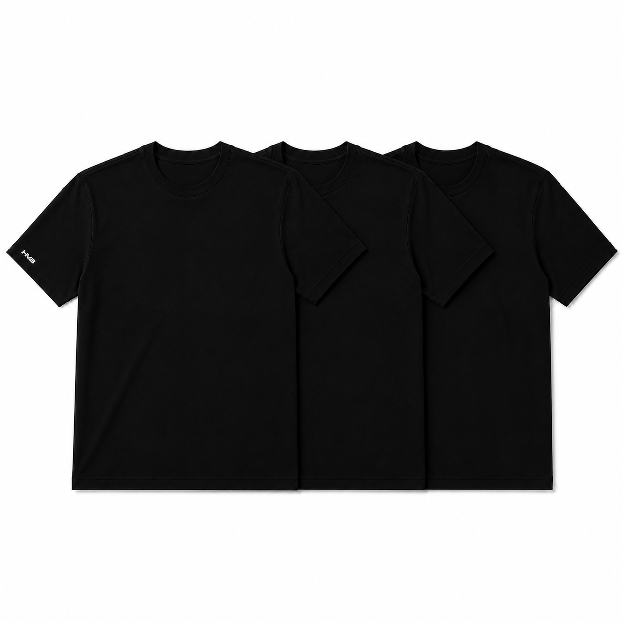 Camisetas Basic HVB Lisa - Kit 3