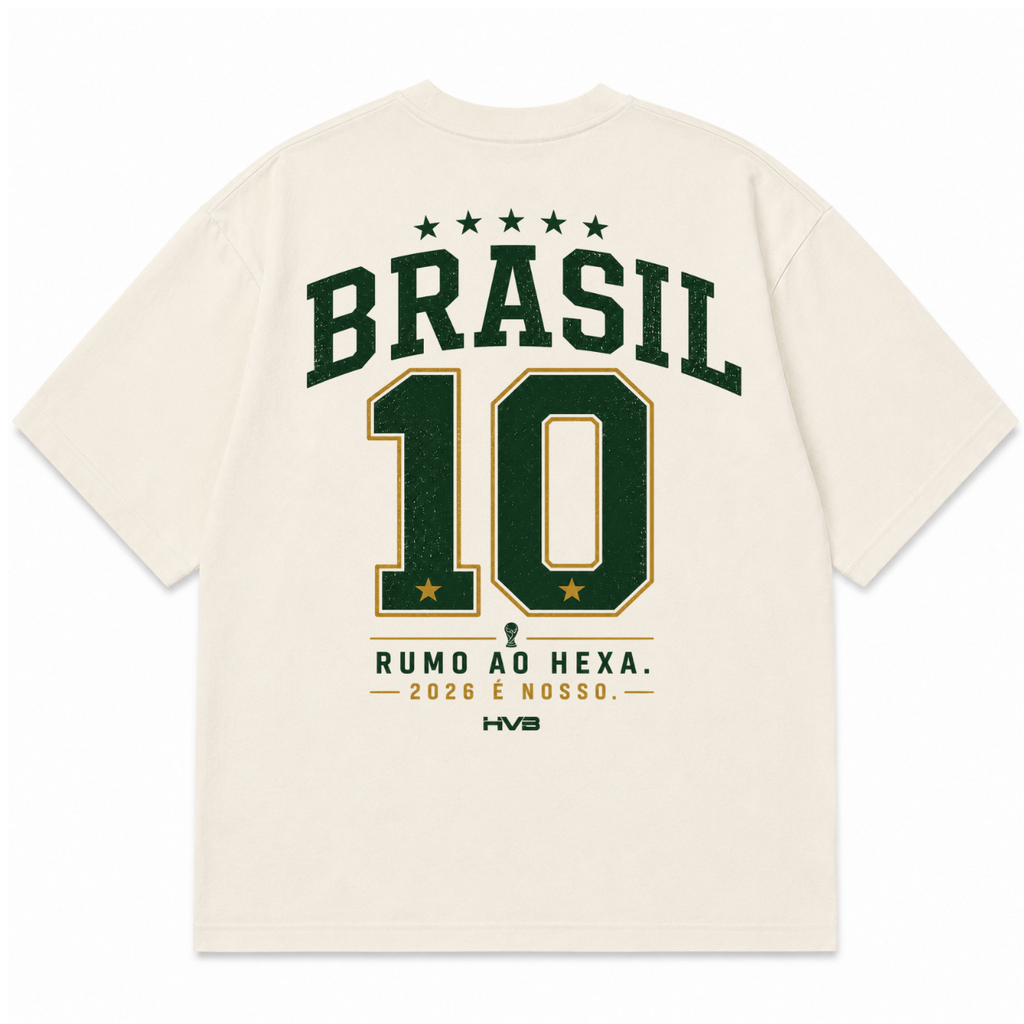 Oversized Rumo ao Hexa Brasil 10